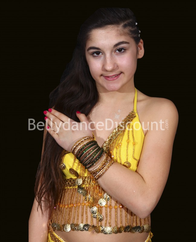 Lotto di braccialetti bambina di danza Bollywood verde