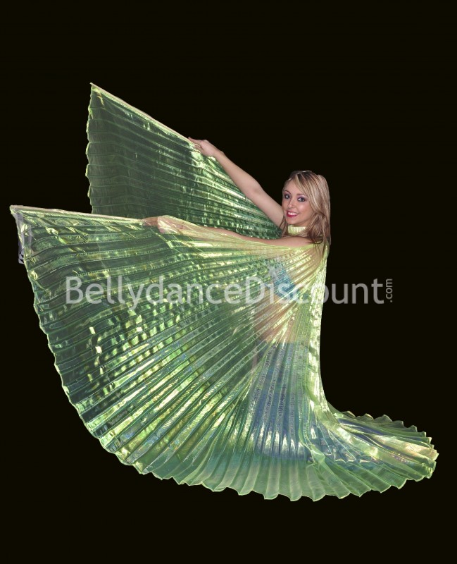 Yellow transparent belly dance Isis wings