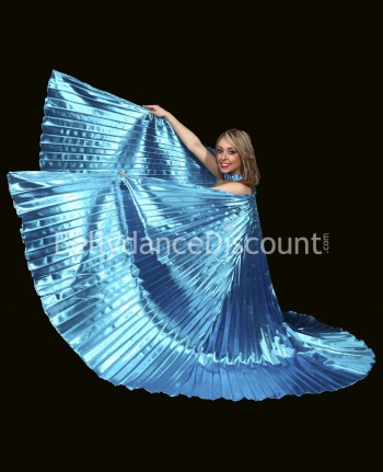 Light blue opaque belly dance Isis wings