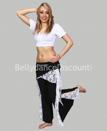 White wrap-over top for dance lessons