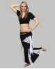 Black wrap-over top for dance lessons