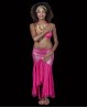 Pink and gold Bellydance necklace