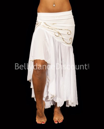 White Mermaid-style Bellydance skirt