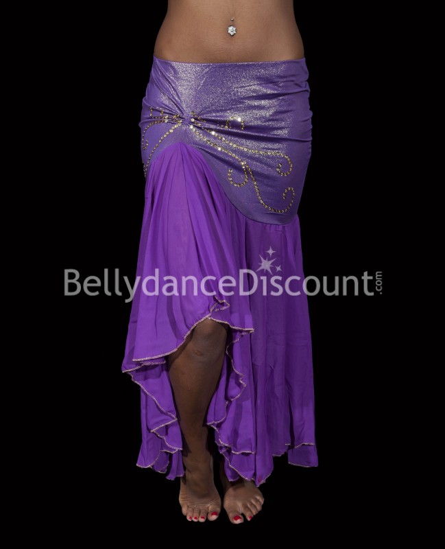 Jupe sirène de danse orientale violette