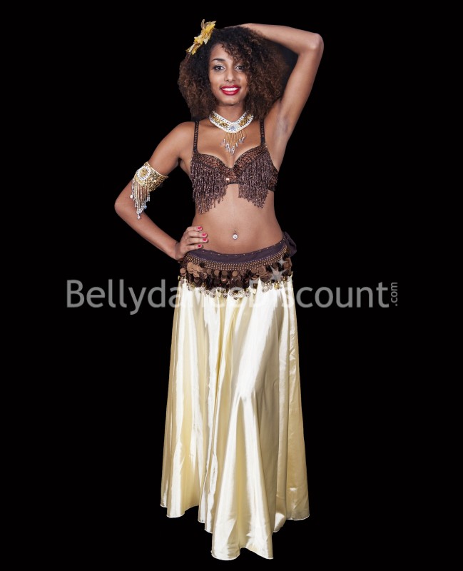 Collier de danse orientale or