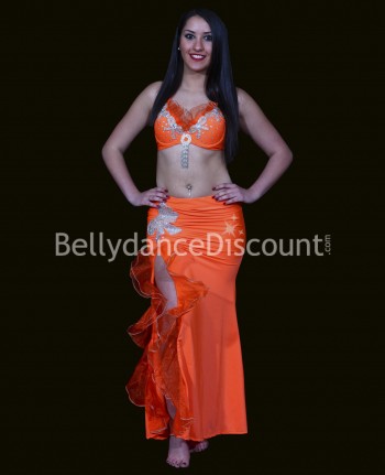 Orange belly dance costume