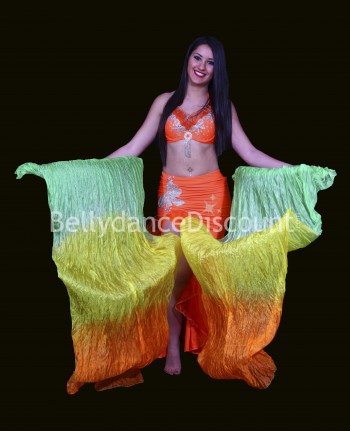 Orange belly dance costume
