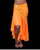 Falda sirena de danza del vientre naranja