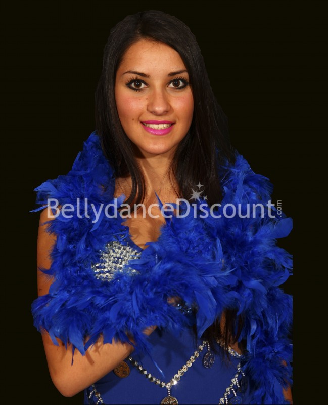 Feather Boa dark blue