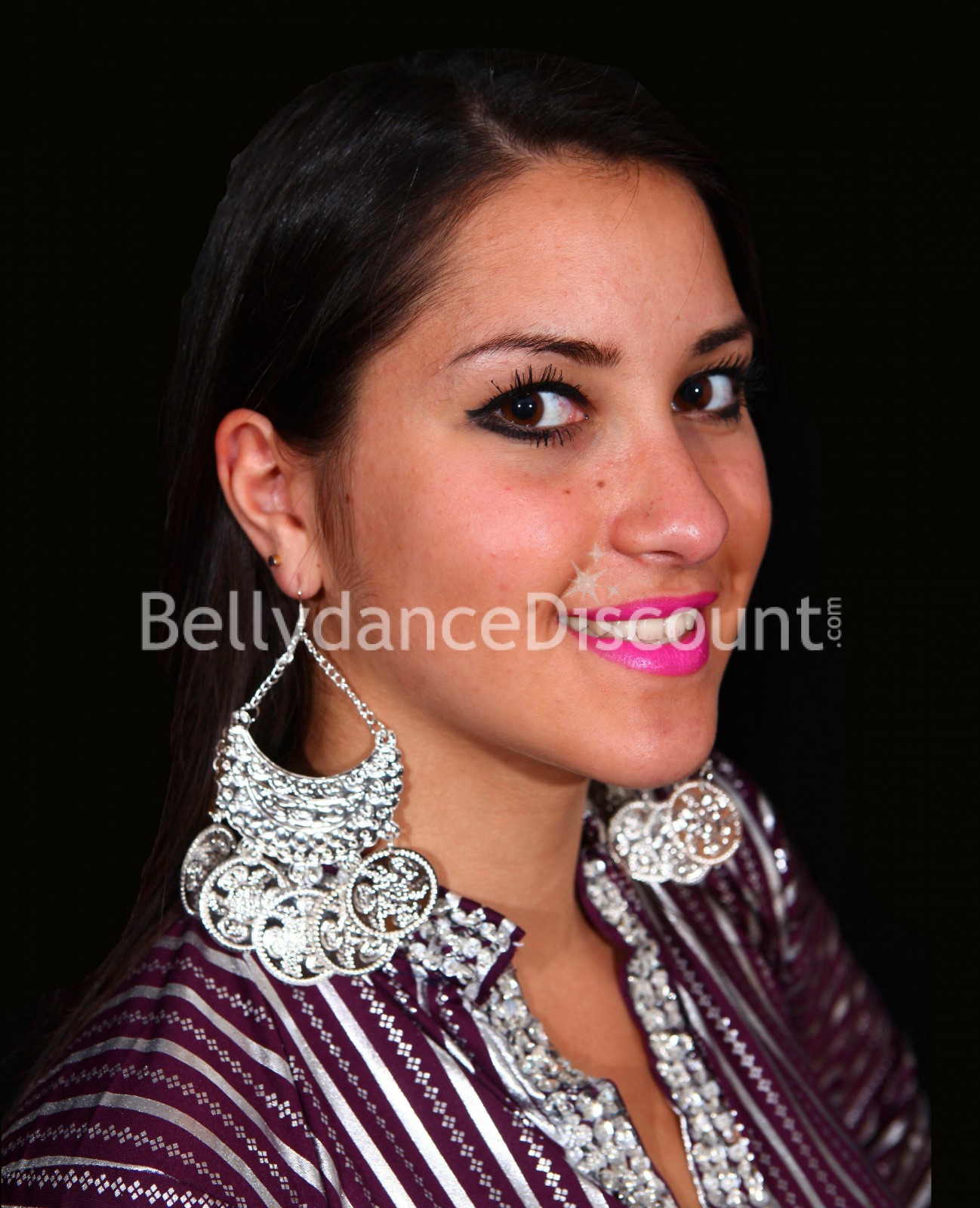Large silver Egyptian earrings Large silver Egyptian earrings