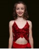 Red belly dance  children’s top