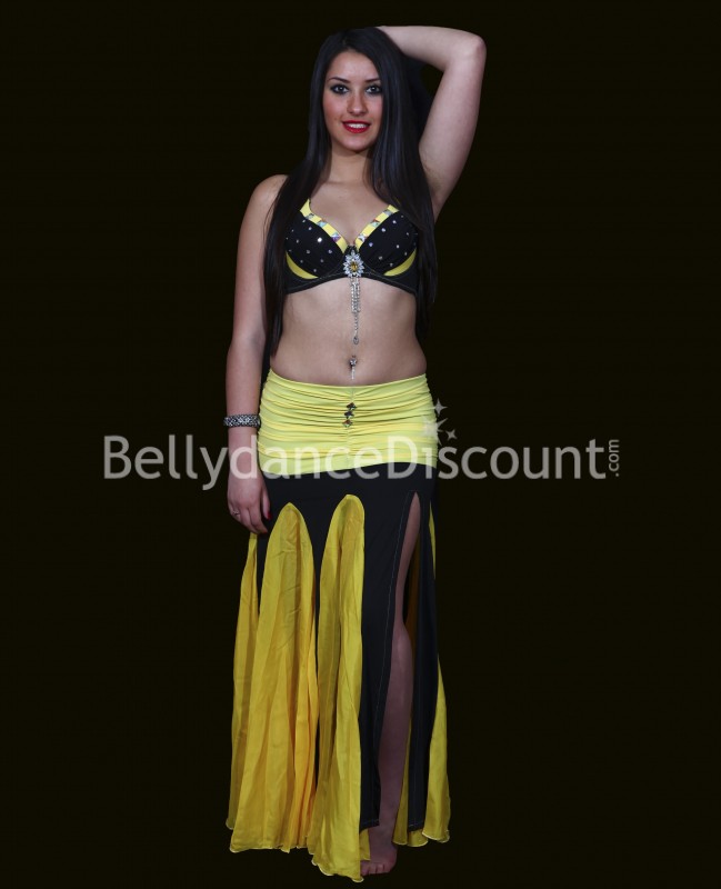 Braccialetto bigiotteria rigido strass nero