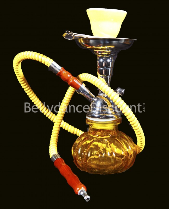 Narguilé oriental jaune Narguilé oriental jaune