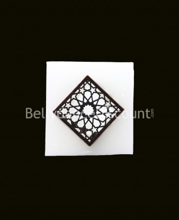 Porte-bougie oriental blanc