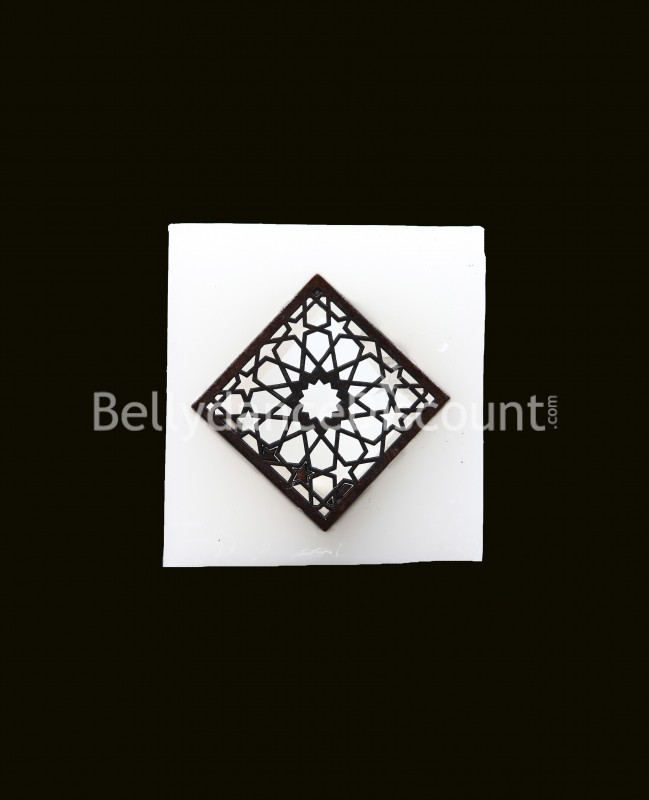 White oriental  candle holder