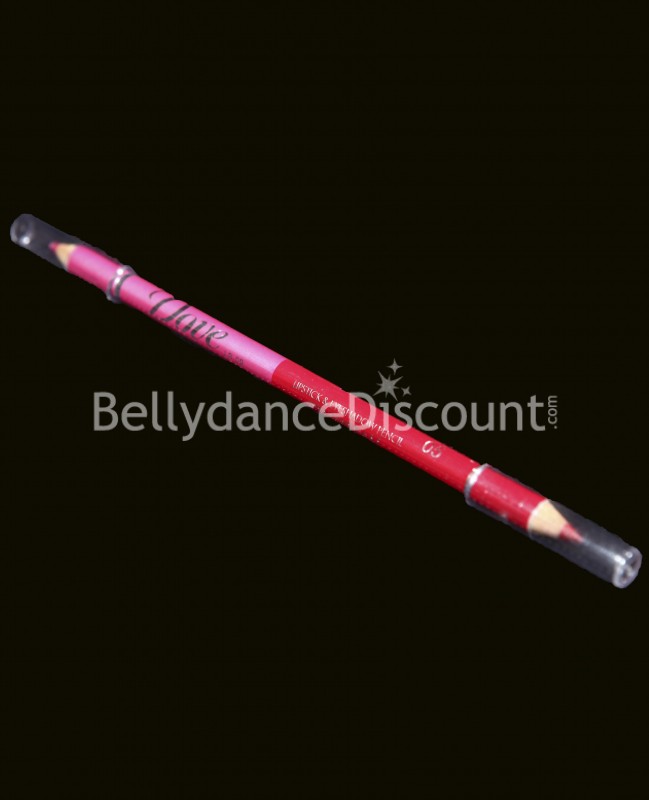 Crayon de maquillage “2 couleurs” fuchsia + rouge