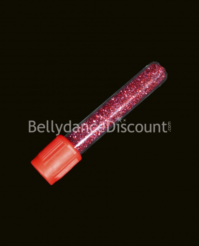 Tubo di paillettes rosse