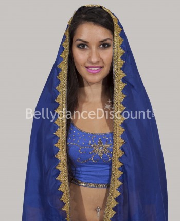 Dark blue Bollywood dance veil