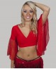 Wickelbluse für Tanz in Rot