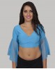 Wickelbluse für Tanz in Hellblau
