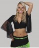 Black wrap-over dance top