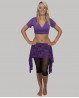 Purple Bellydance belt in lace