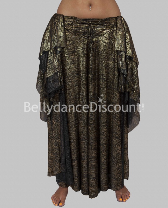 Bellydance skirt black and gold