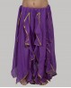 Jupe enfant de danse orientale à volants violette