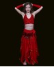 Red belly dance  children’s skirt