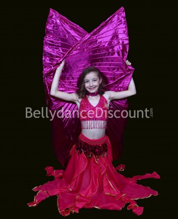 Fuchsia belly dance  children’s skirt