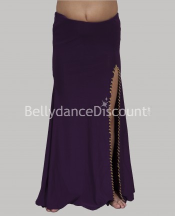 Falda violeta para niña, ideal para danza del vientre 