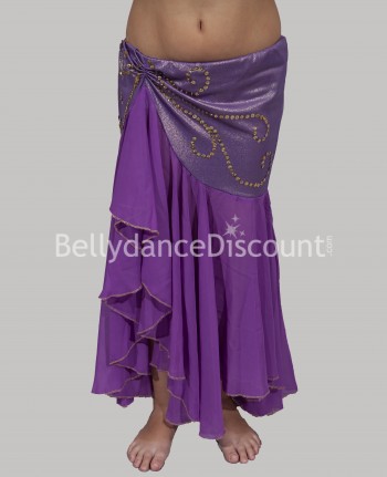 Purple belly dance  children’s skirt
