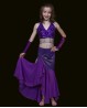 Jupe sirène enfant de danse orientale violette
