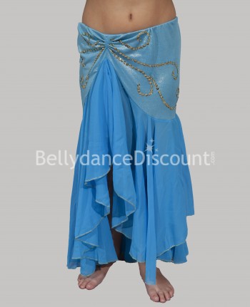 Light blue belly dance  children’s skirt