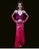 Gonna bambina di danza del ventre fucsia