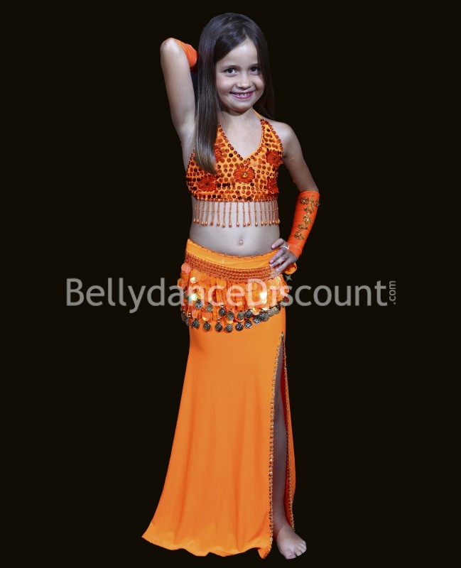 Armstulpen für Kinder für den orientalischen Tanz in Orange