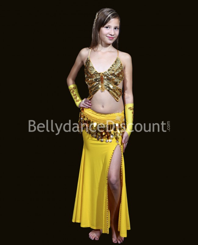 Yellow belly dance children’s sleeves