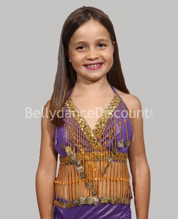 Purple belly dance  children’s top