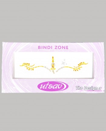 Tatoo "Front" de danse orientale et Bollywood orange