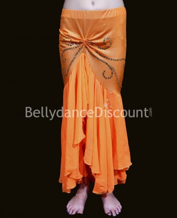 Orange belly dance  children’s skirt