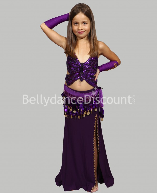 Purple belly dance  children’s skirt