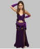 Falda violeta para niña, ideal para danza del vientre 