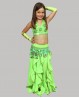  Falda verde para niña, ideal para danza del vientre 