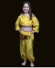 Ceinture enfant de danse orientale pastilles jaunes