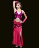 Jupe droite enfant de danse orientale fuchsia