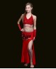 Red belly dance  children’s skirt