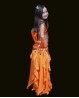 Orange belly dance  children’s skirt