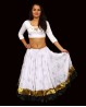 Top de danse orientale et Bollywood blanc