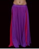 Jupe doublée de danse orientale violette et fuchsia
