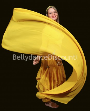 Veil Poi de danse orientale jaune